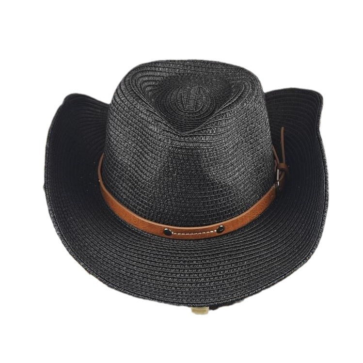 Wide-Brim Cowboy Sun Hat