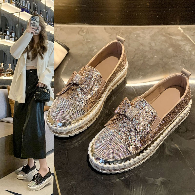 Women's Casual Bow Simple Sneakers