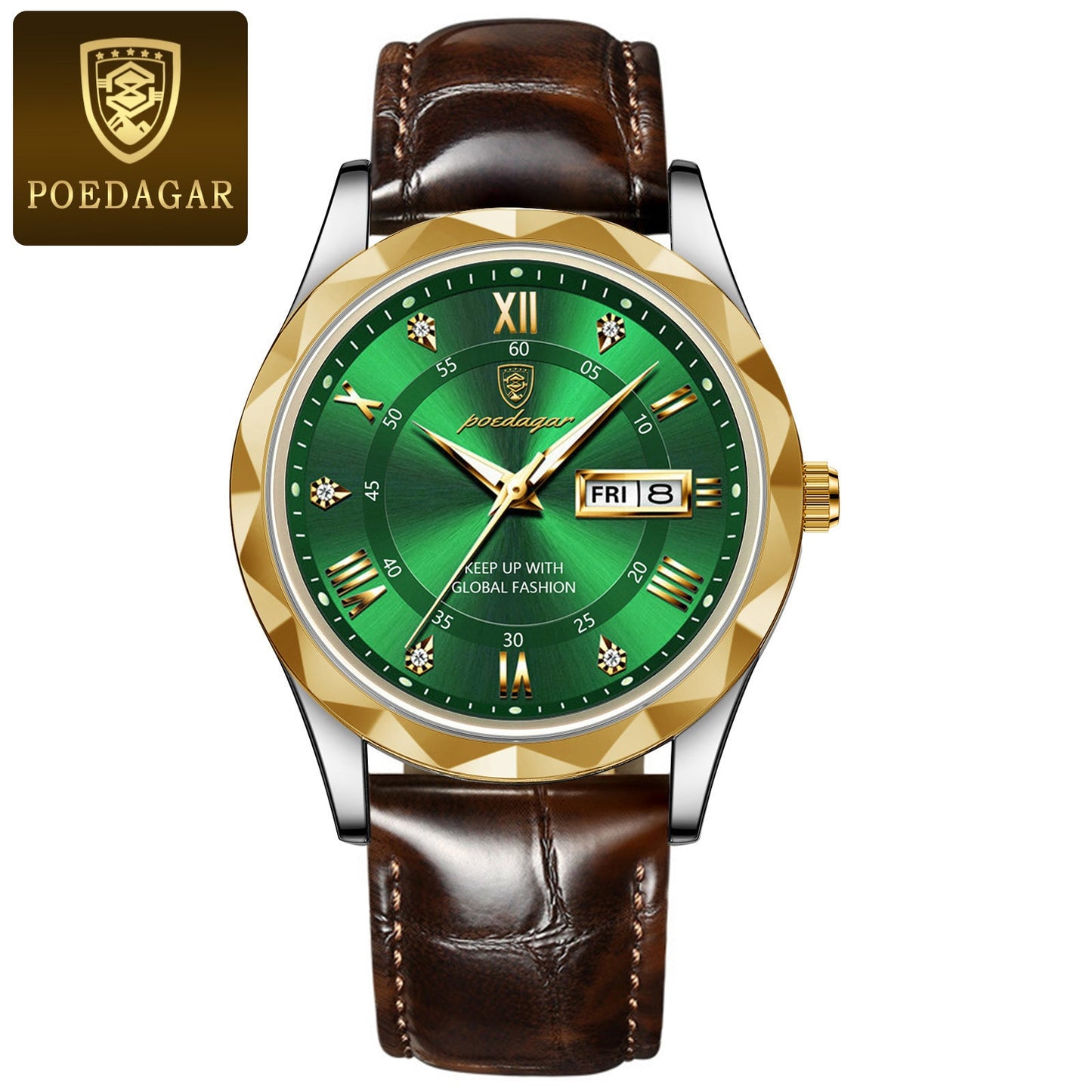 Men's Luxury Leather Quartz Watch
