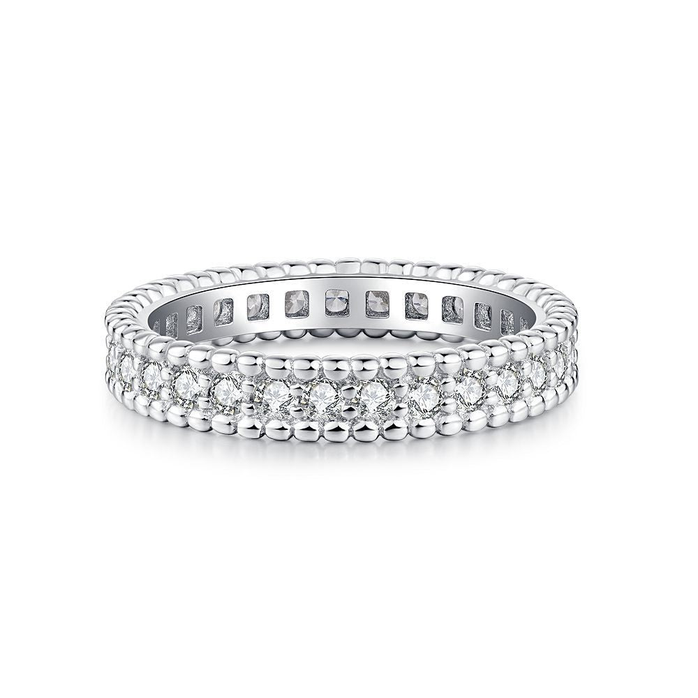 S925 Silver Diamond Ring