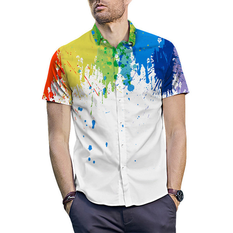 Hawaiian Splash Print Shirt