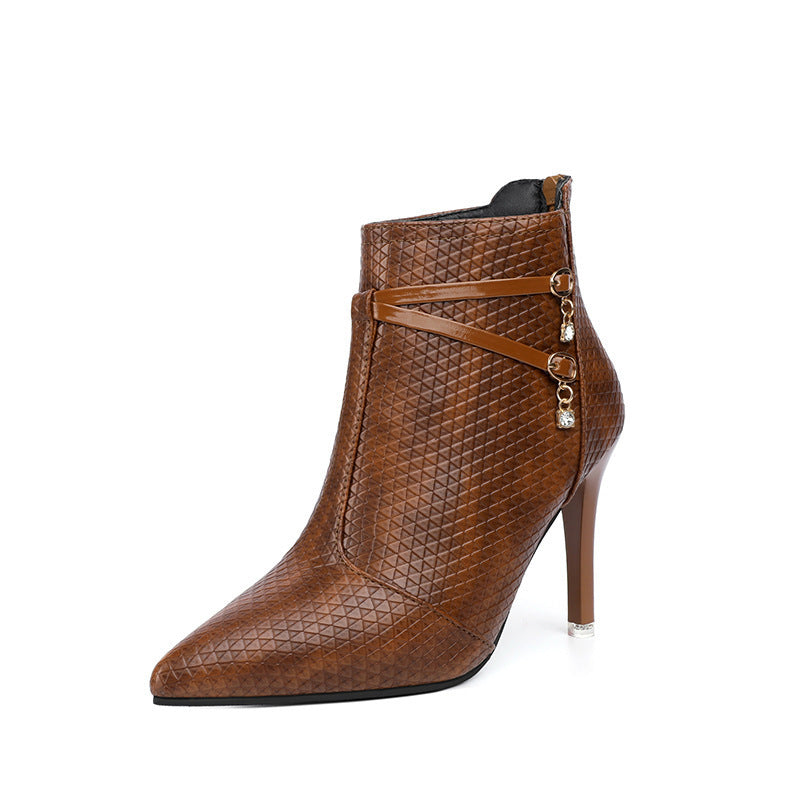 Black Pointy Stiletto Ankle Boots