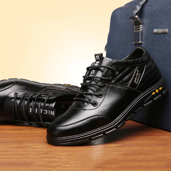 Casual Leather Shoes High Inner