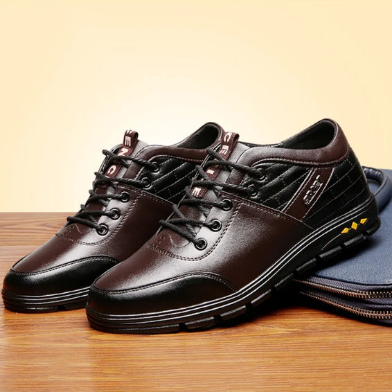 Casual Leather Shoes High Inner