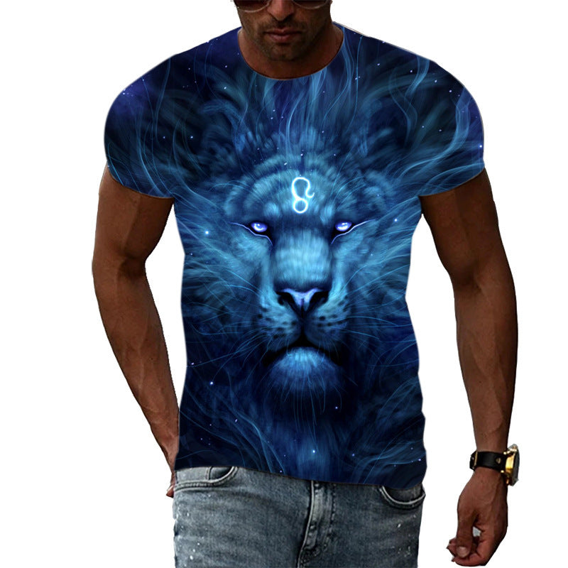 Men's Mesh Cartoon Anime T-shirt