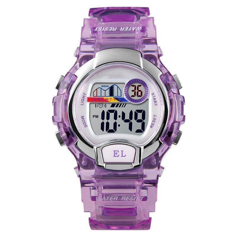 Luminous Transparent Sports Alarm Watch