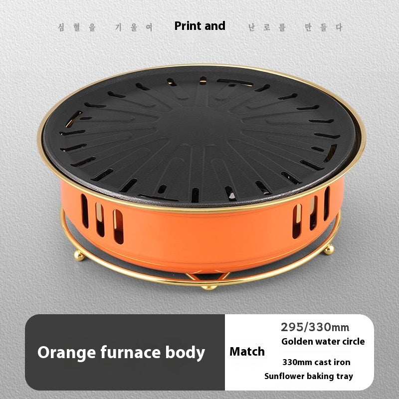Commercial Round Carbon Barbecue Oven