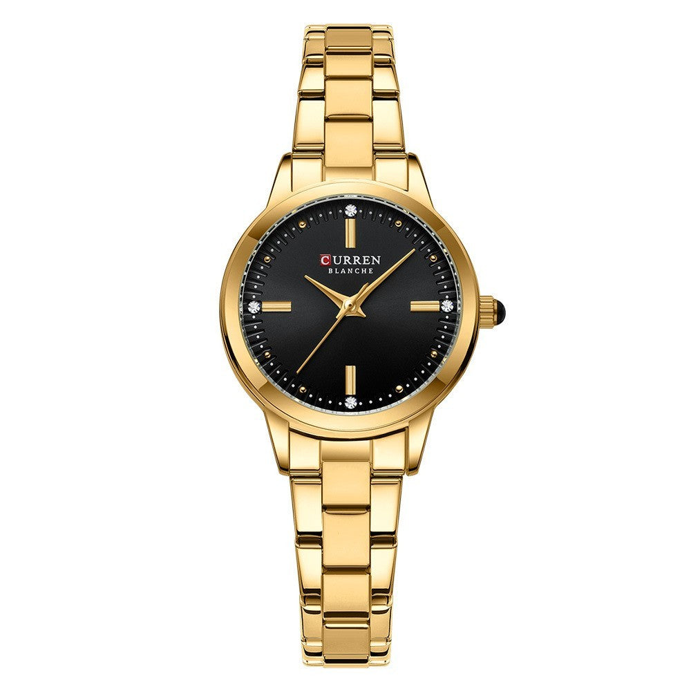 Quartz Rhinestone Steel Watch
