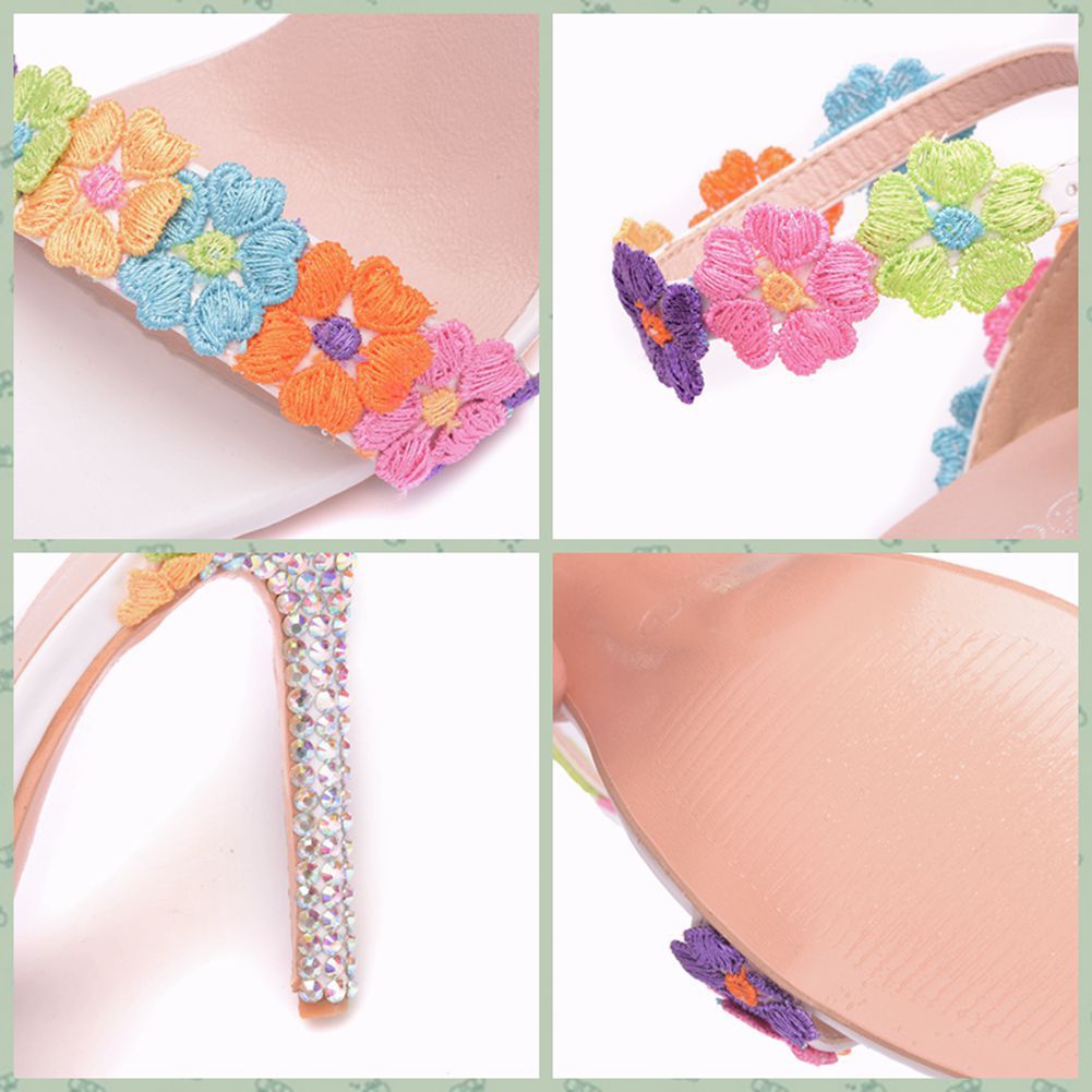 White Lace Wedding Sandals
