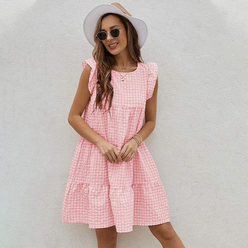 Sleeveless Patterned Dress