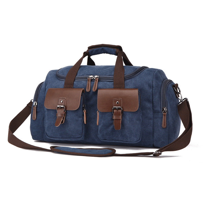 European American Style Canvas Travel Bag