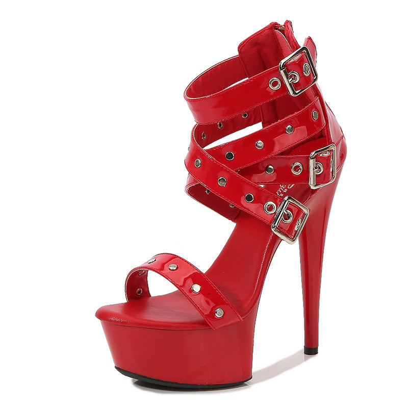 Women’s Rivet Pull-on Roman Sandals