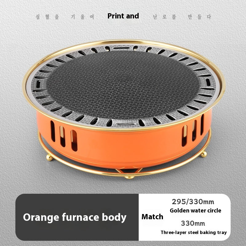 Commercial Round Carbon Barbecue Oven