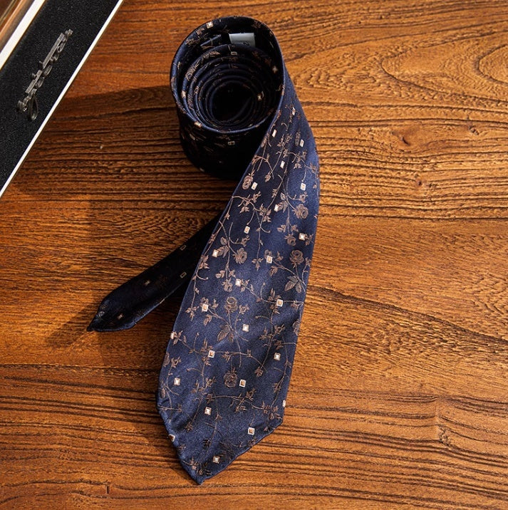 Handmade Silk Jacquard Wool Tie