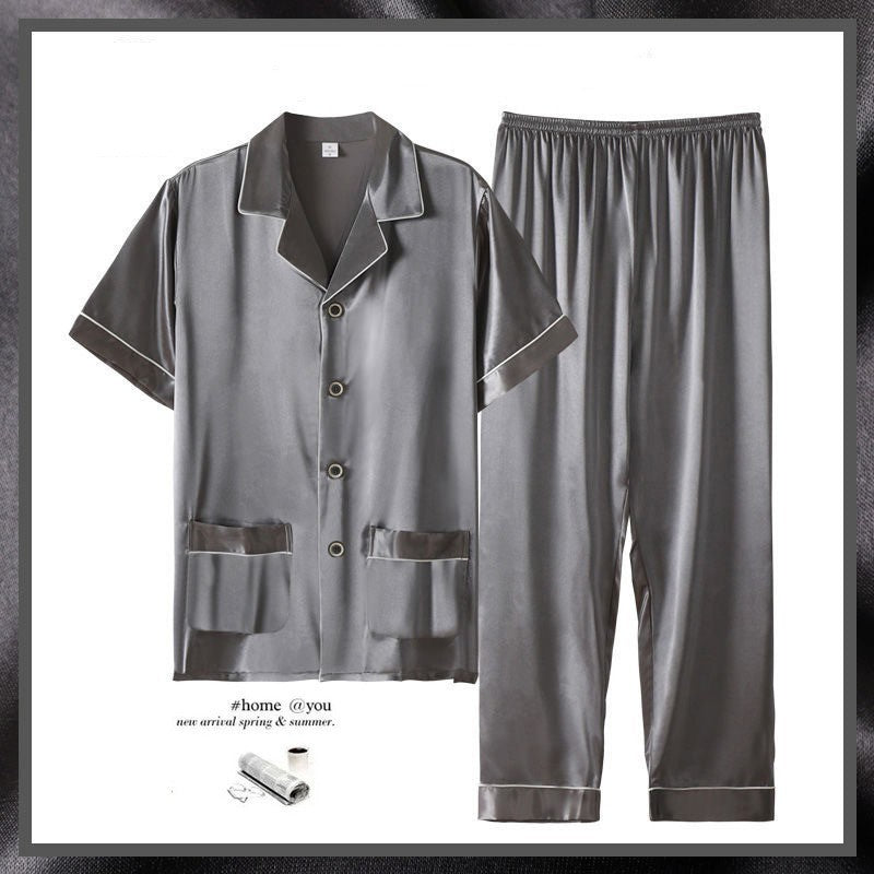 Men's Summer Short Sleeve Thin Suit