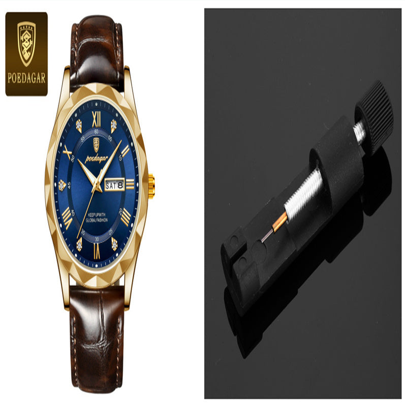 Men's Luxury Leather Quartz Watch