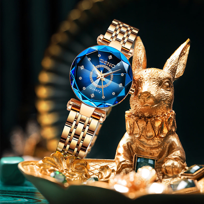 Polygonal Steel Waterproof Watch