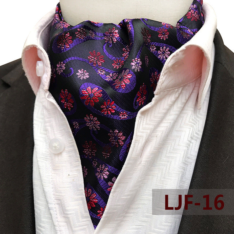 Men's Jacquard Polyester British Scarf
