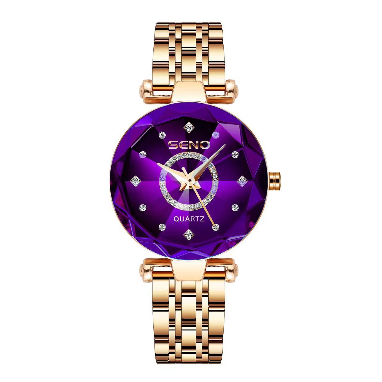 Women’s Solid Glass Waterproof Watch