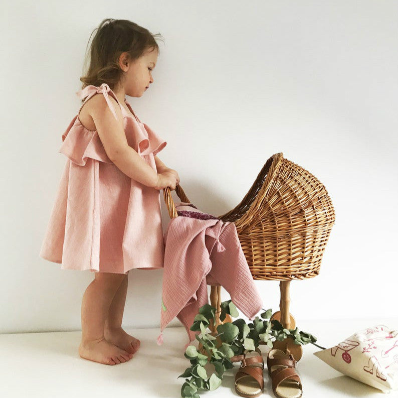 Fashion Ruffle Pleated Skirt Dress