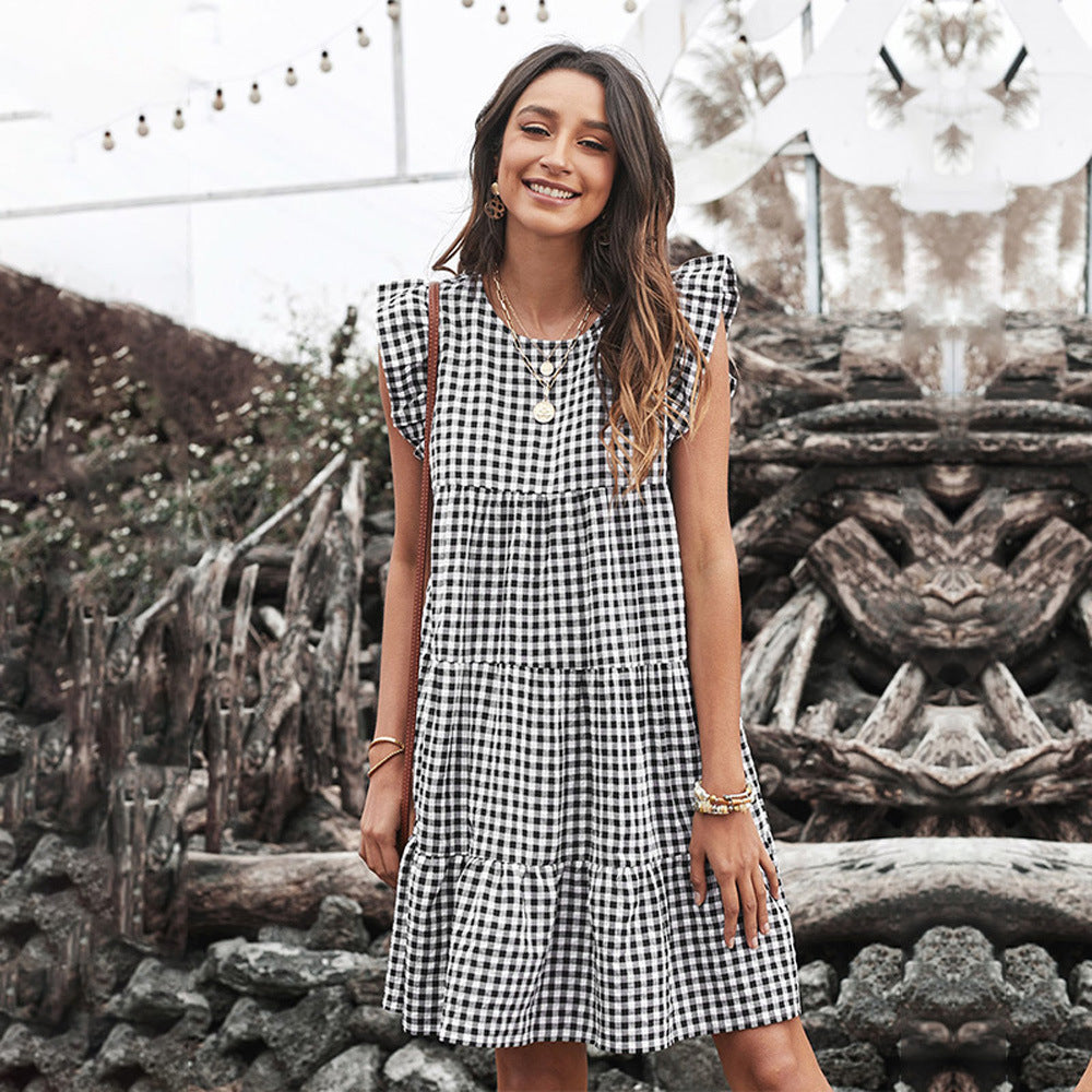 Sleeveless Patterned Dress