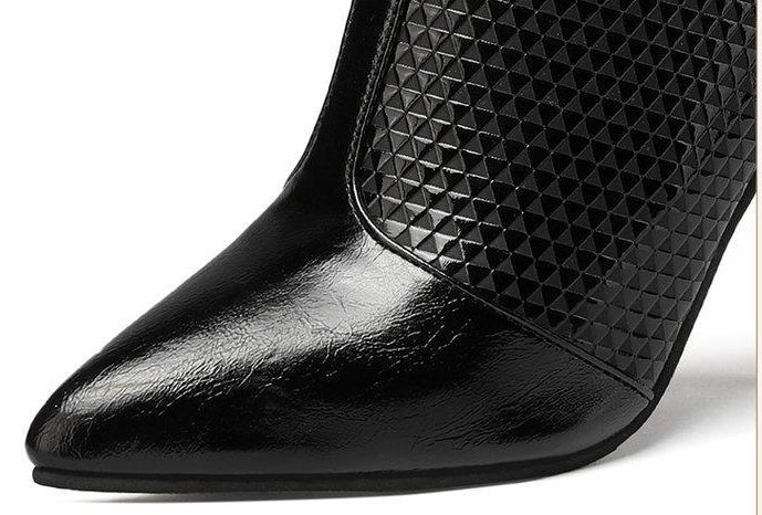Black Pointy Stiletto Ankle Boots