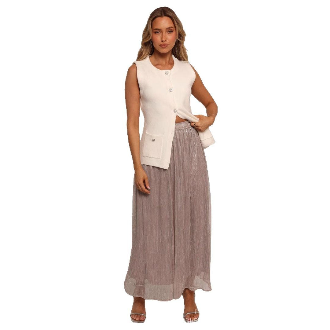 French Style Silk Skirt