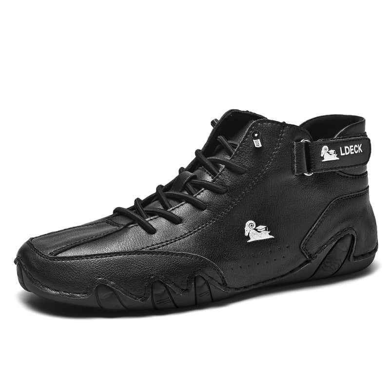 Men's High-Top Casual Fleece Cotton Shoes