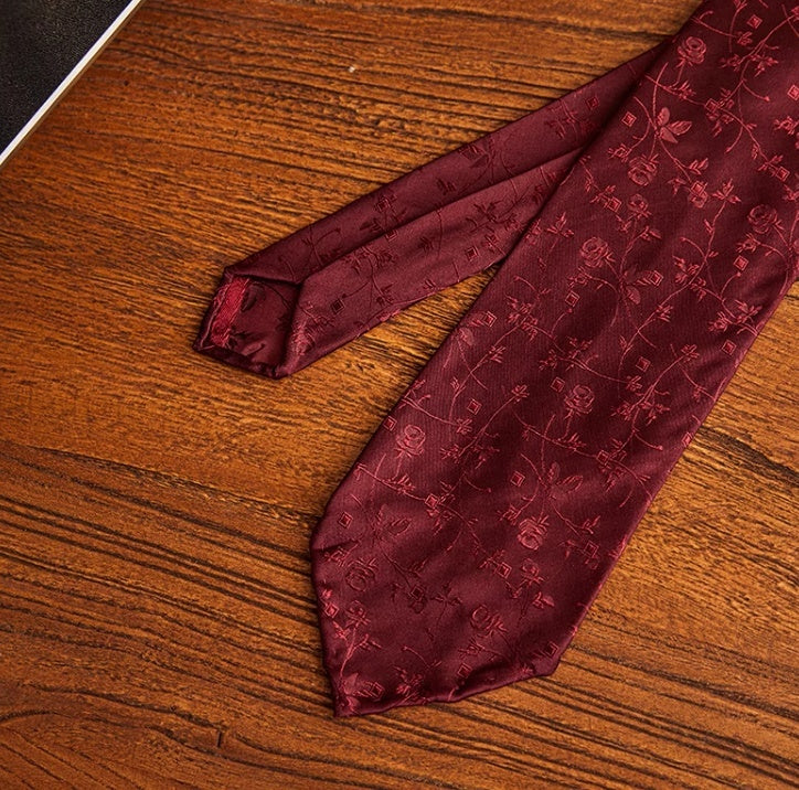 Handmade Silk Jacquard Wool Tie