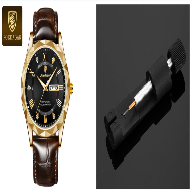 Men's Luxury Leather Quartz Watch