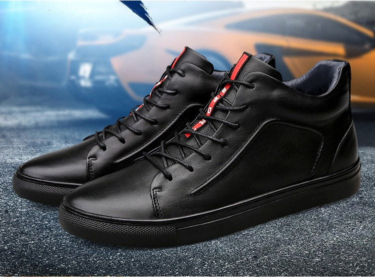 Men's Warm Leather Cotton Shoes