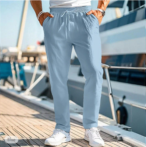 Men's Summer Elastic Waist Trousers