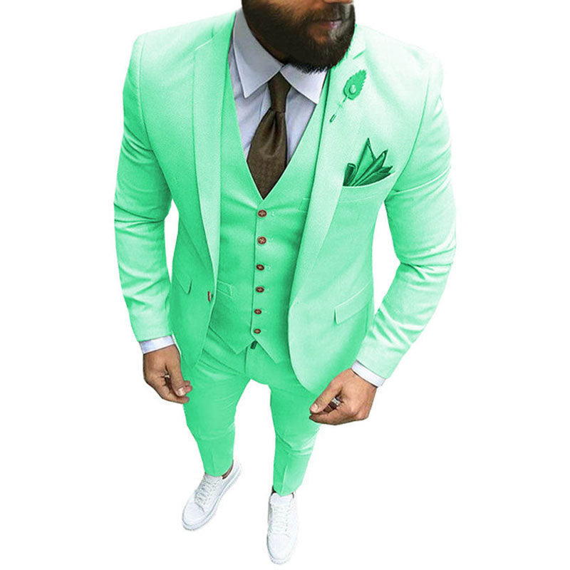 Men's Three-piece Vest Suit