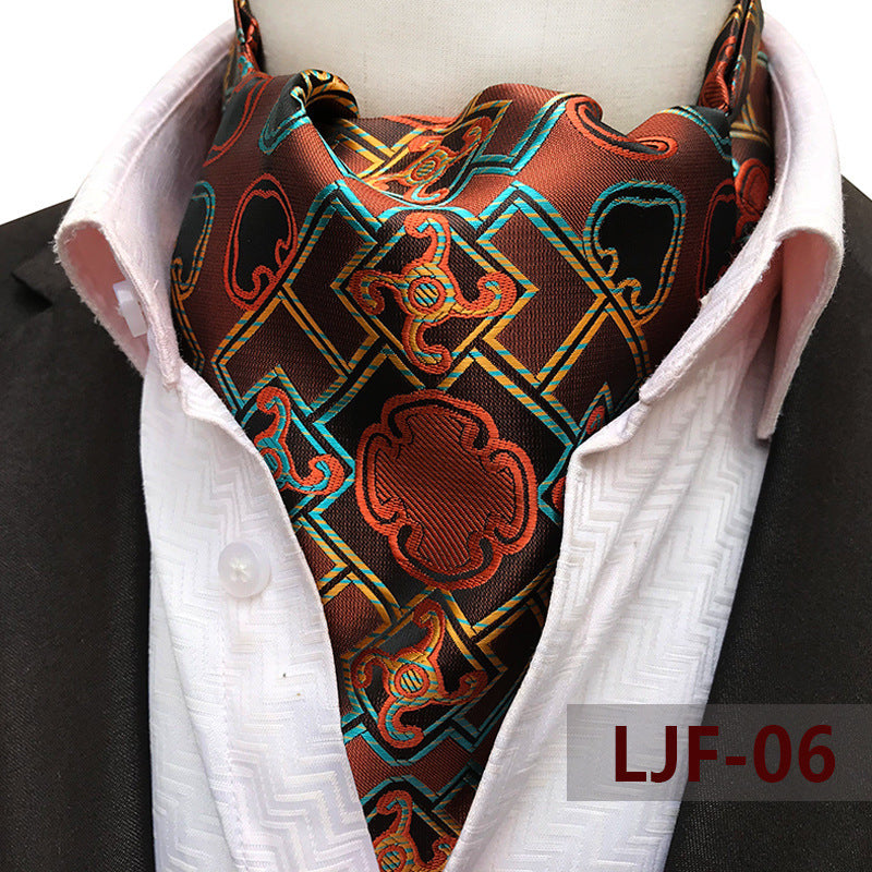 Men's Jacquard Polyester British Scarf