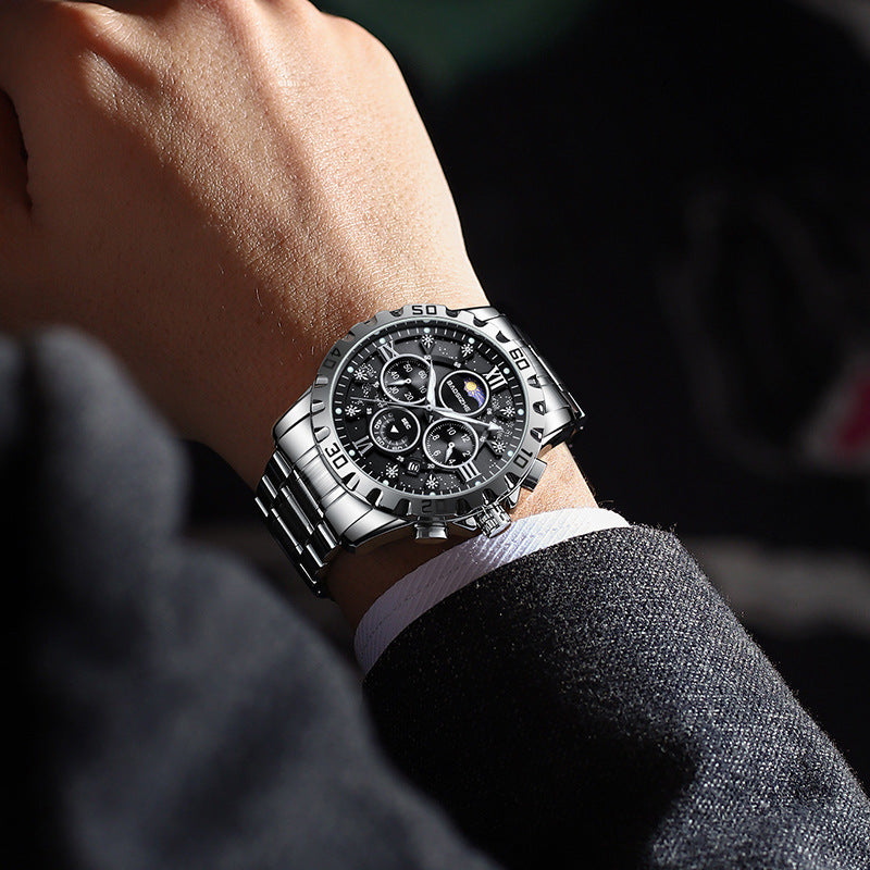 Men’s Automatic Steel Waterproof Quartz Watch