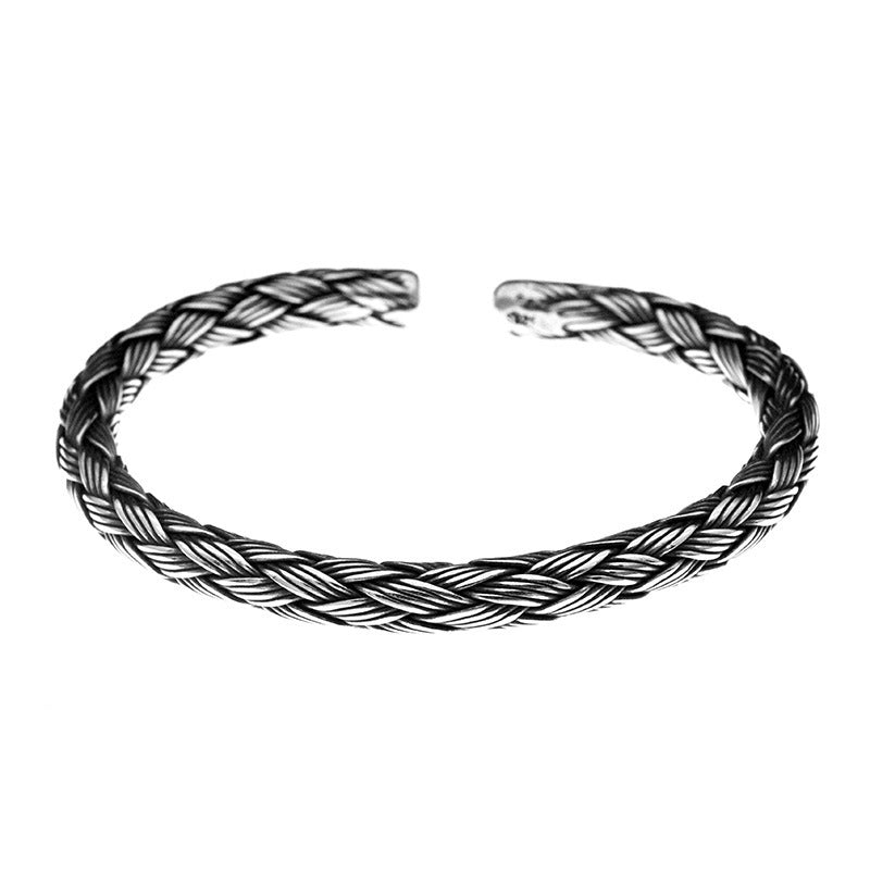 S925 Silver Handwoven Thai Bracelet