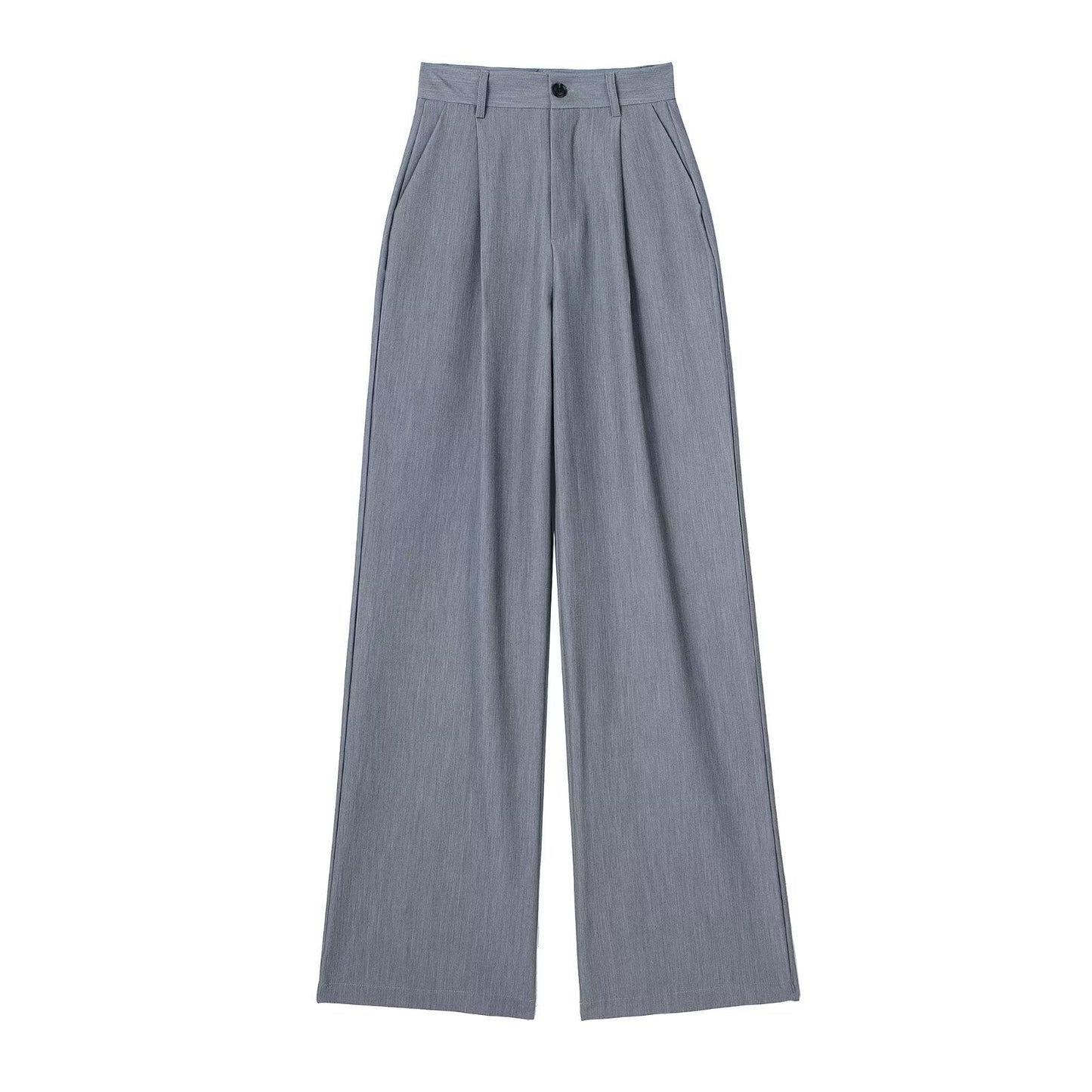 Women's French Pleated Wide Trousers