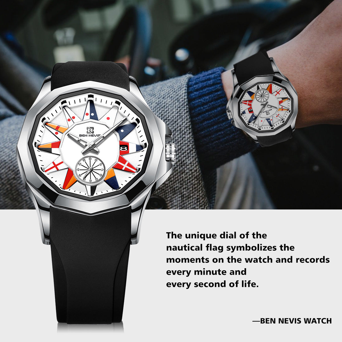 Men's Sports Quartz Watch Waterproof