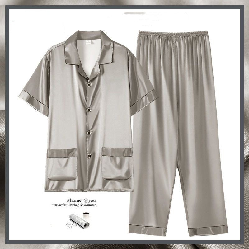 Men's Summer Short Sleeve Thin Suit