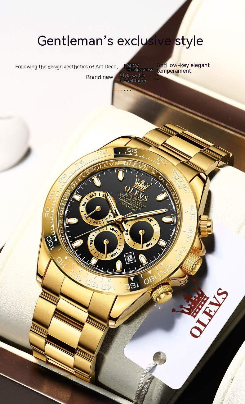 OLEVS Prestige – Men’s Luxury Steel Watch