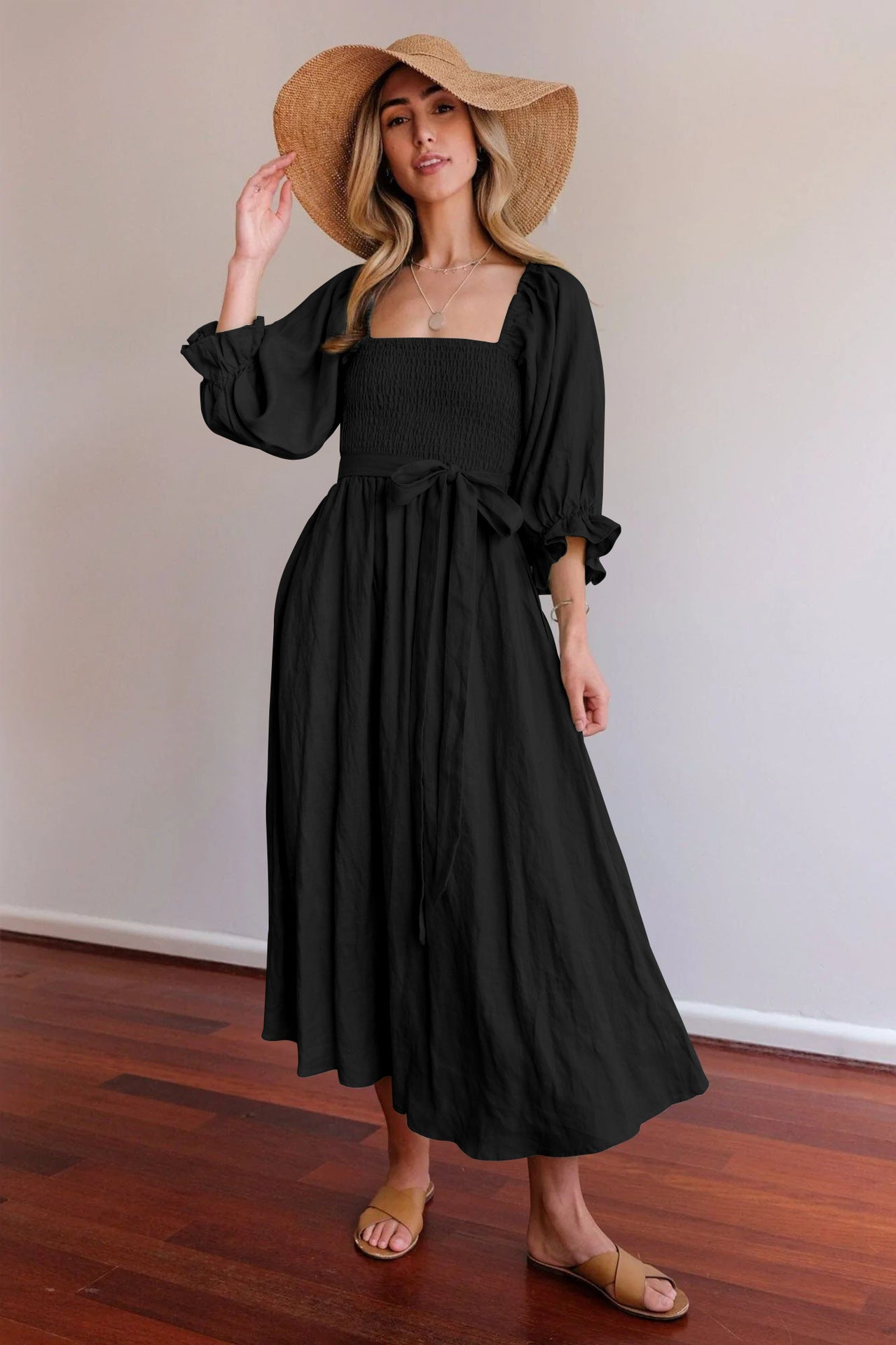 Premium Ruffle Cord Dress