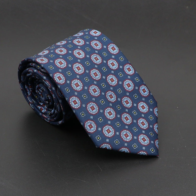 Super Soft Bohemian Silk Tie Men’s Fashion 75mm Necktie