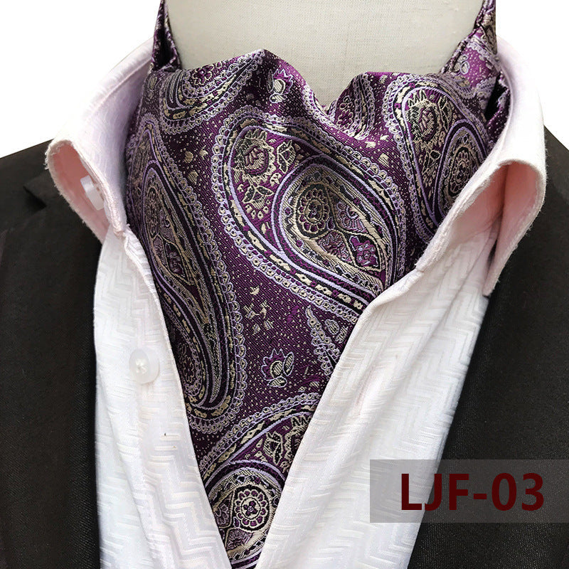 Men's Jacquard Polyester British Scarf