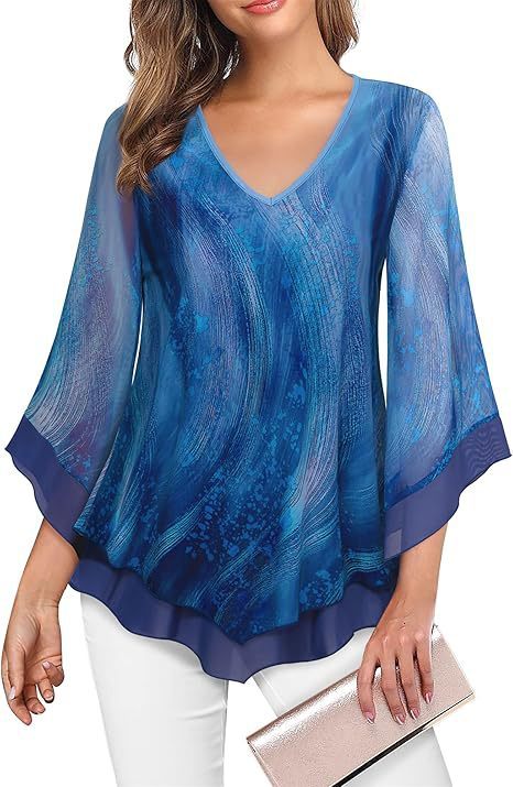 Chic Summer Flare Sleeve Top