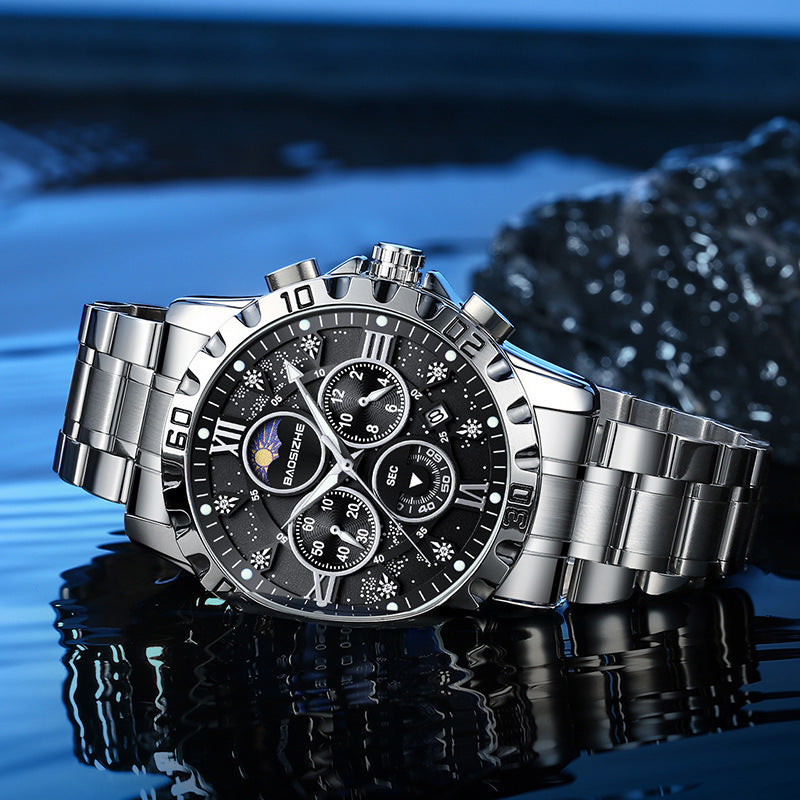 Men’s Automatic Steel Waterproof Quartz Watch