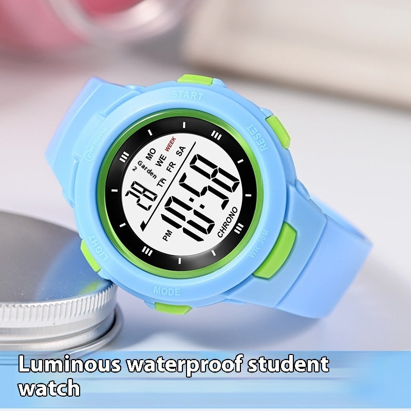 Fashion Luminous Waterproof PU Strap Watch