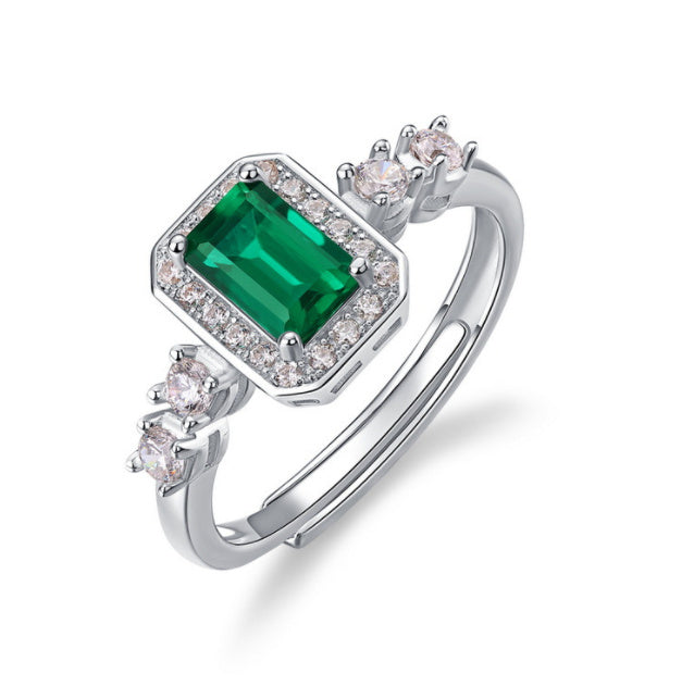 S925 Silver Emerald Fashion Bracelet