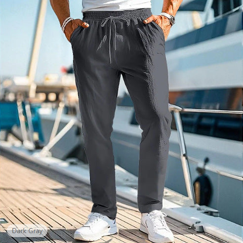 Men's Summer Elastic Waist Trousers