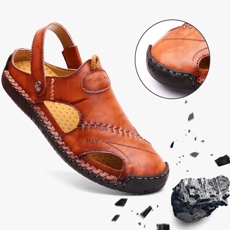 Men's Summer Closed-Toe Adjustable Sandals
