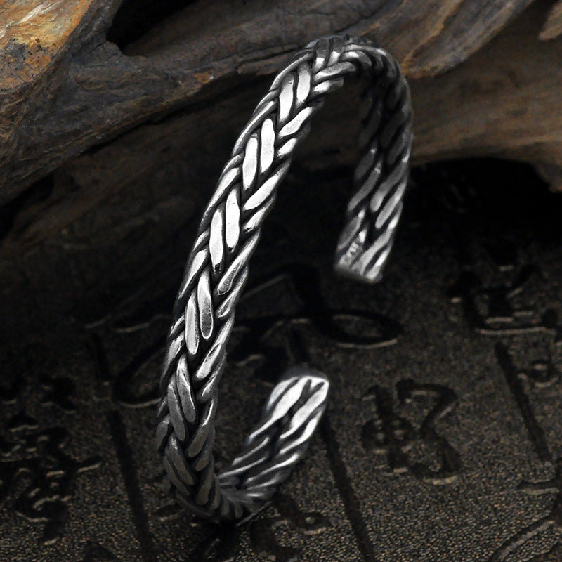 S925 Silver Handwoven Thai Bracelet